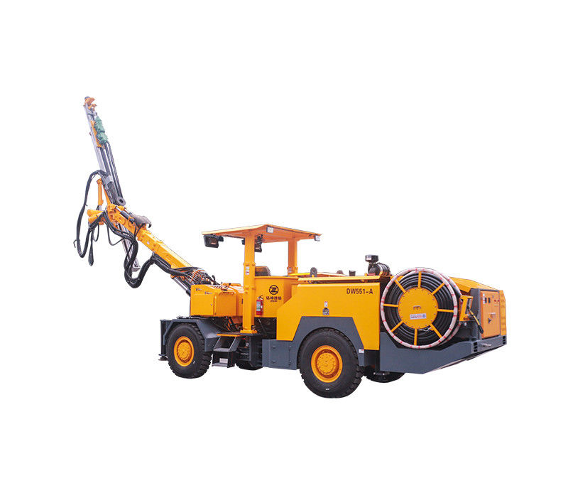 10 * 7.5m Anchor Rod Section Jumbo Drilling Machine 3°/90° การขับเคลื่อนและ 1500mm การชดเชย