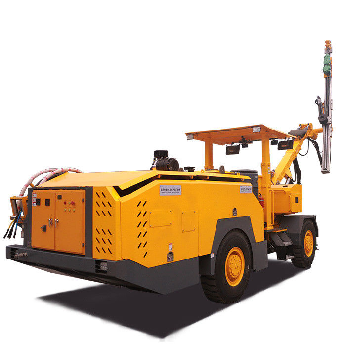 55kw เครื่องยนต์พลังงานการเจาะอุโมงค์ Jumbos 0-12m ความลึกของหลุมเจาะ ระบบเจาะหินแบบไฮดรอลิกเต็ม
