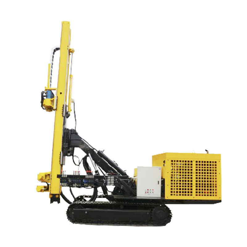 อุปกรณ์เจาะหิน Anchor Drilling Rig Crawler Type อุปกรณ์เจาะหินที่ใช้สําหรับโครงก่อตั้ง
