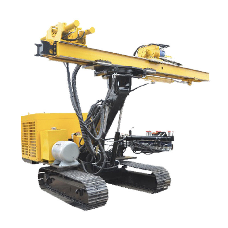 อุปกรณ์เจาะหิน Anchor Drilling Rig Crawler Type อุปกรณ์เจาะหินที่ใช้สําหรับโครงก่อตั้ง